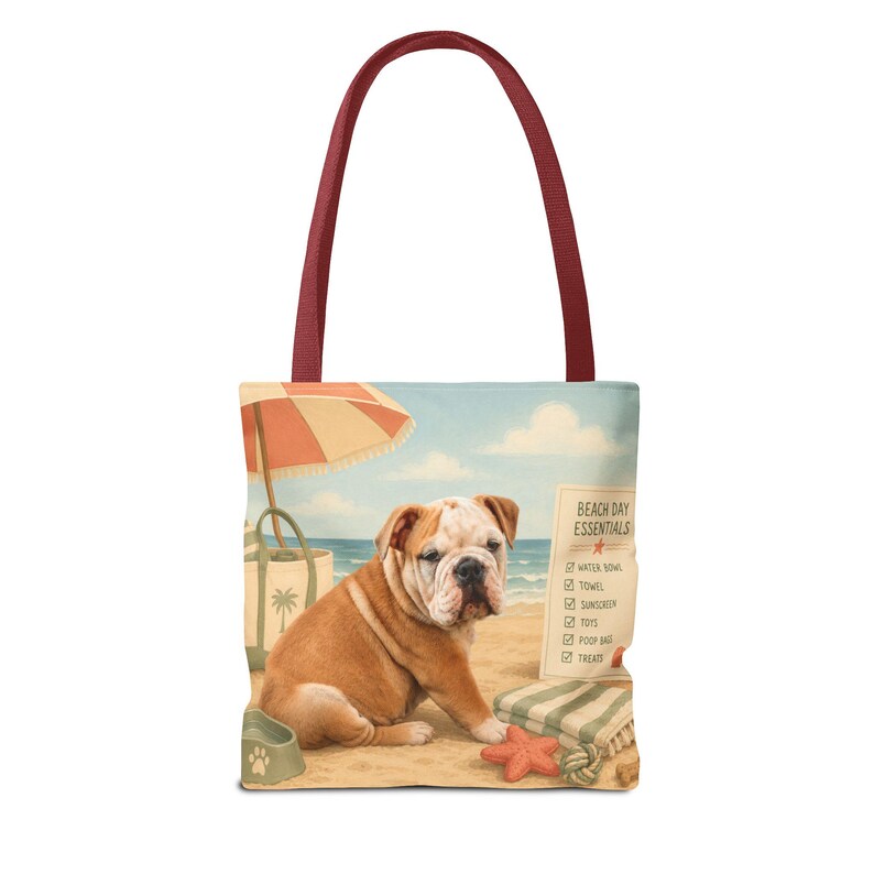 カスタム犬の肖像画入りトートバッグ、パーソナライズされたペットのイラスト入りビーチトラベルバッグ 画像 11
