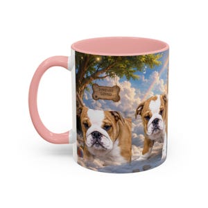 Bulldog Pet Heaven Memorial Mug, Colorful Ceramic Coffee Cup (11oz or 15oz) image 15