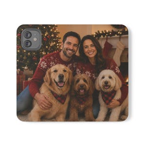 Custom Pet Photo Wallet Case, Personalized Dog Cat Family Folio, iPhone Card Holder image 19