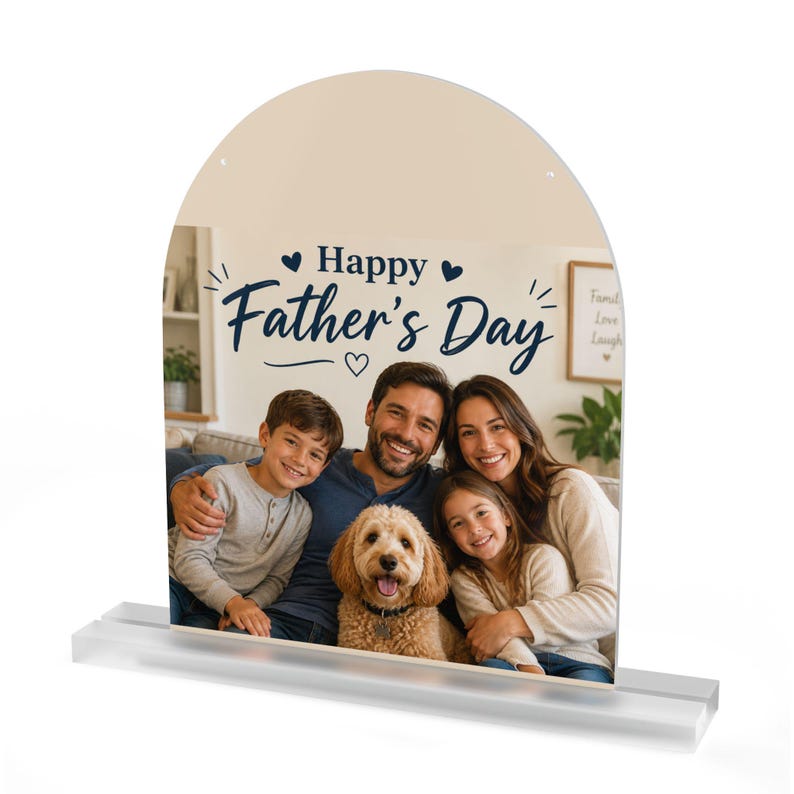 Personalized Acrylic Photo Plaque | Custom Photo Keepsake with Text image 4