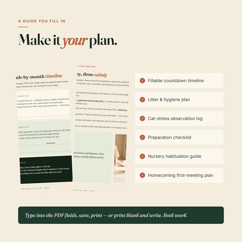 Cat Introduction Guide for New Baby, Vet-Sourced Safety Plan (Printable PDF) image 7