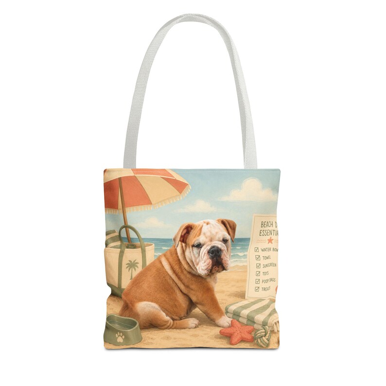 カスタム犬の肖像画入りトートバッグ、パーソナライズされたペットのイラスト入りビーチトラベルバッグ 画像 15