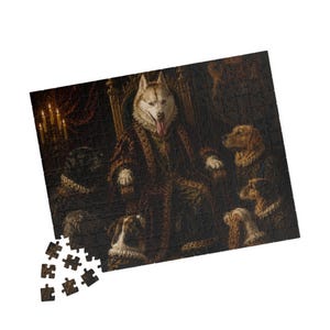 Custom Pet Renaissance Portrait Puzzle, Personalized Royal Dog Cat Jigsaw, Regal Pet Lover Gift image 7