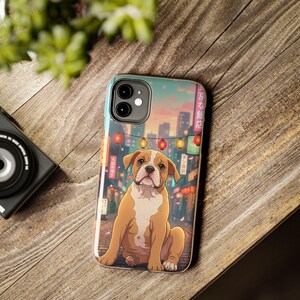 Funda personalizada para teléfono con diseño de mascota de anime, retrato personalizado de perro o gato, protección para iPhone y Samsung. imagen 6