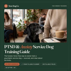 Guide till träning av assistanshundar med PTSD och ångest | Handbok för ägare och tränare, uppgiftsträning (PDF) bild 1