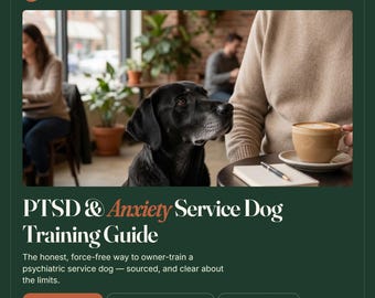 Guide till träning av assistanshundar med PTSD och ångest | Handbok för ägare och tränare, uppgiftsträning (PDF)