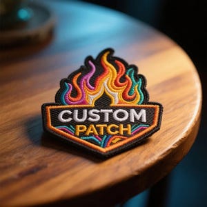 Custom Embroidered Patches – Personalized Logo, Text, Image – Clothing, Backpacks, Bags (2"-11")