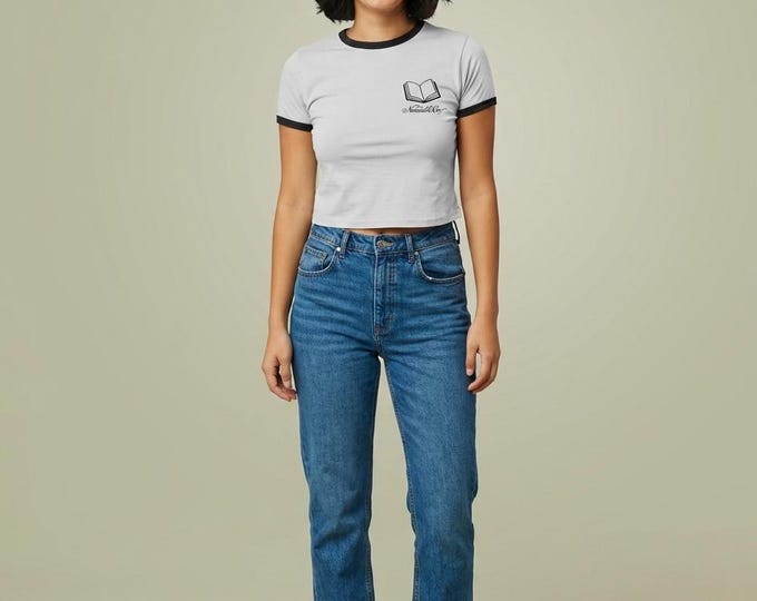 Legally Present (Mentally Absent) Ringer Tee | Book Lover Graphic