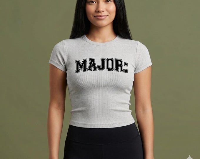 Major: Procrastination T-Shirt | College Humor, Retro Varsity Text