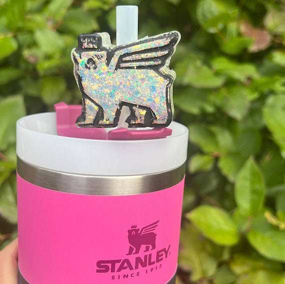 Thick Famous Winged Bear Logo Charm Stanley Straw Topper Drinkware Resin  Accessories Fits Stanley Cup 