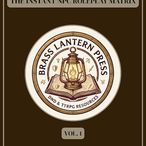 Instant NPC Roleplay Matrix PDF - 20 Low Prep Table-Ready NPCs for 5e and Fantasy TTRPGs