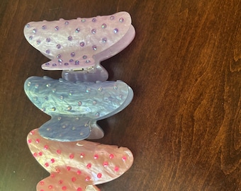 Bedazzled 4" claw clips