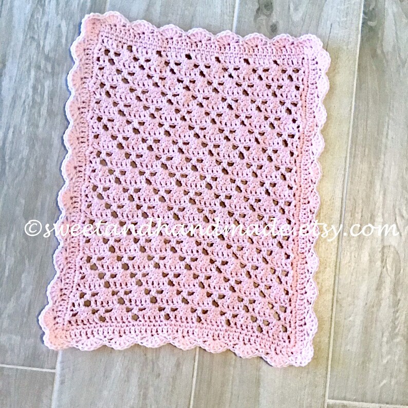 Doll Blanket Pink Crochet Doll Blanket Pink Doll Blanket Doll Blanket American Girl Ready To Ship 20x16 Inches Free Shipping