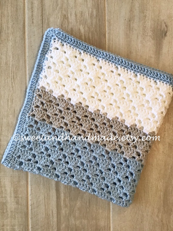 Crochet Bebe Couverture Couverture Bebe Garcon Couverture Etsy