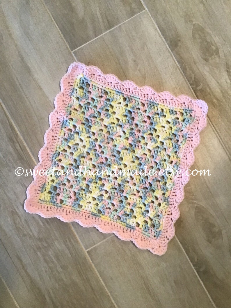 Doll Blanket Crochet Doll Blanket Pink Doll Blanket Handmade Doll Blanket American Girl Ready To Ship 13 X 14 Inches Free Shipping