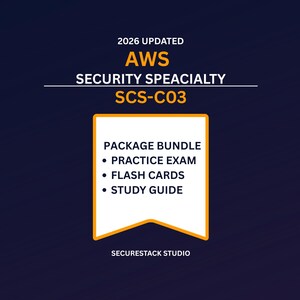 AWS Security Specialty SCS-C03 Bundel 2026 | Studiegids + Flashcards + Oefenexamen | SecureStack Studio