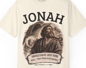 „Hätte ich doch einfach gehen sollen“-T-Shirt | Biblische Illustration zu Jona | Jona 1,11 – Christlicher Humor