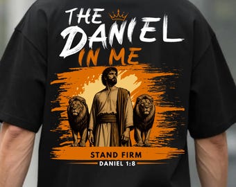 Das Daniel-in-mir-T-Shirt | Standhaft bleiben (Daniel 1,8) – Christliches T-Shirt
