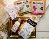 Vintage Tea Party Favor -Tea, Sugar & Shortbread-Wedding-Bridal Shower-Baby Shower-Belle Savon Vermont- Tea Party