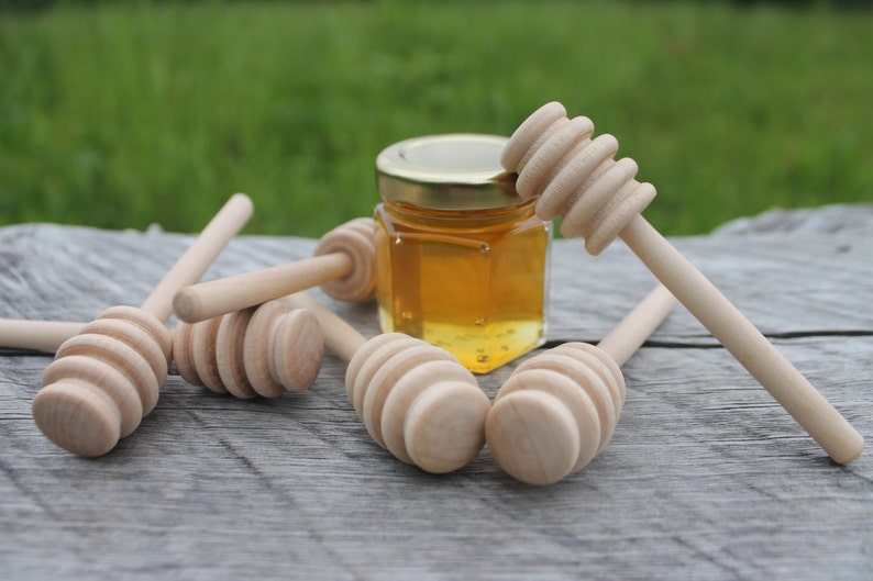 Wooden Honey Dippers Etsy