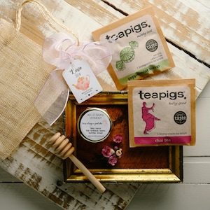 Tea Party Favor - Tea and Honey - Bridal Tea - Baby Shower Tea - Belle Savon Vermont