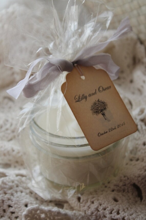 Wedding Favor Candle 4oz JarWeddingBabyBridal ShowerSoy Candle