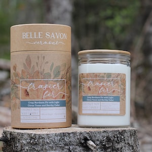 La vela de soja de coco de madera de la firma, cristal de la vela reciclado con la tapa del bambú, Wick de madera, vela de la firma, 12oz tarro de la vela de la mano