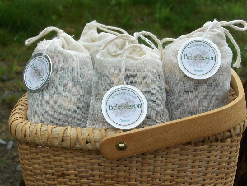 Moth Away Sachets Filled with Natural and Organic Herbs and Spices-Single Sachet-Favors-Gifts-Home Care image 5