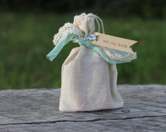 Shabby Chic Soap Favors- Weddings-Bridal-Baby-Showers-Place Card Favors-Save the Date-Belle Savon Vermont