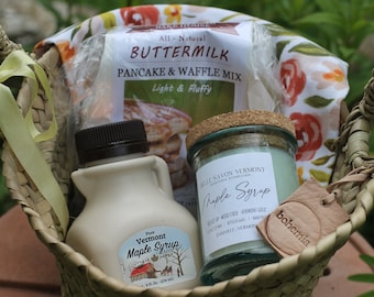 Good Morning Vermont Breakfast Gift Basket- Vermont Gourmet-Vermont Artisan - Vermont Gift Set-Vermont Maple Gift