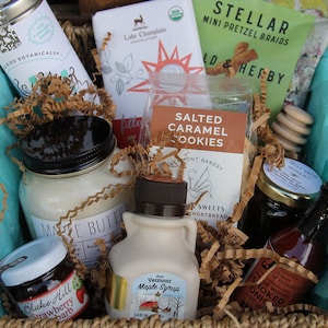 Vermont Care Package Gift Basket Vermont Gourmet-Vermont Artisan Vermont Gift Vermont Maple Gift-Best of Vermont-Love from Vermont-Gift image 1