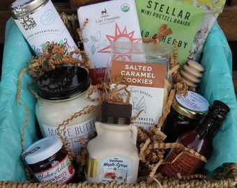 Vermont Care Package Gift Basket - Vermont Gourmet-Vermont Artisan - Vermont Gift -Vermont Maple Gift-Best of Vermont-Love from Vermont-Gift