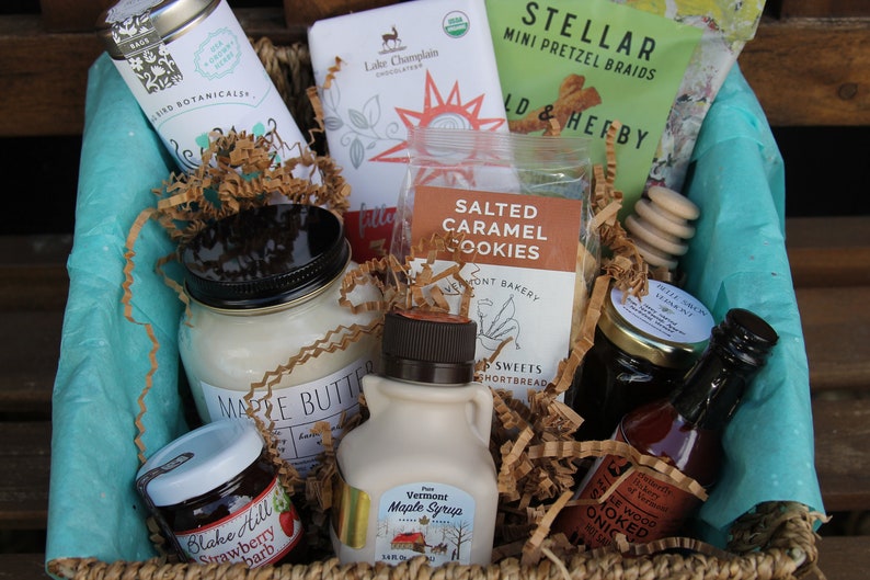 Vermont Care Package Gift Basket Vermont Gourmet-Vermont Artisan Vermont Gift Vermont Maple Gift-Best of Vermont-Love from Vermont-Gift image 1