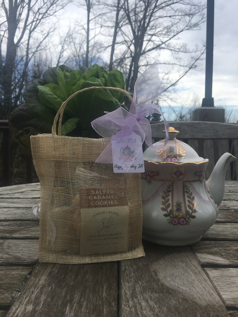 Vintage Tea Party Favor Custom Tea, Sugar & Shortbread-Wedding-Bridal Shower-Baby Shower-Belle Savon Vermont image 9