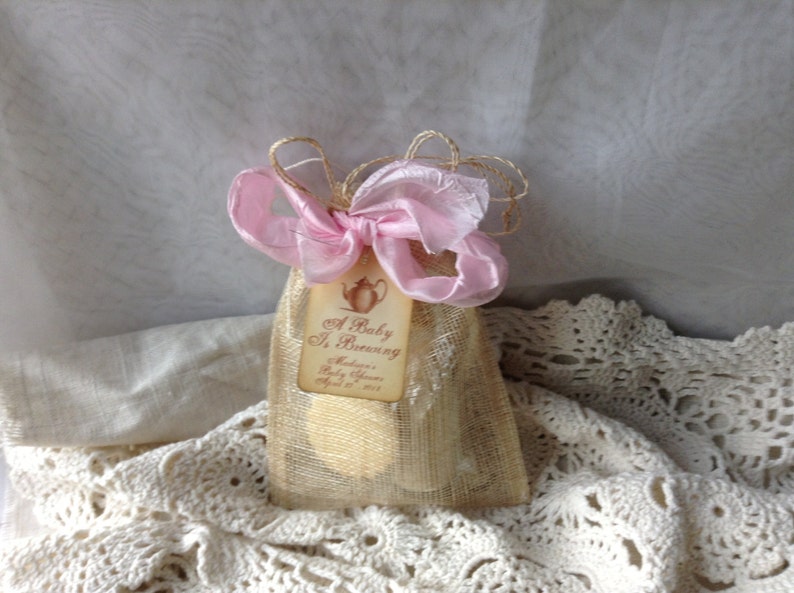 Vintage Tea Party Favor Custom Tea, Sugar & Shortbread-Wedding-Bridal Shower-Baby Shower-Belle Savon Vermont image 7