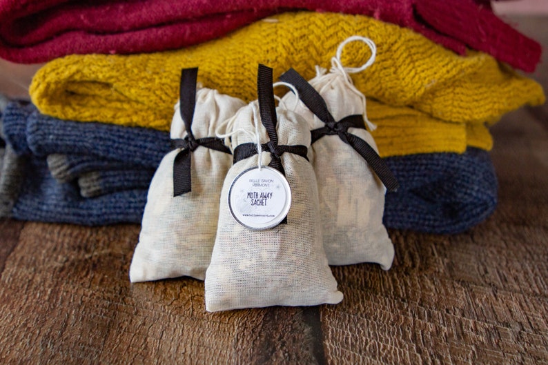 Moth Away Sachets Filled with Natural and Organic Herbs and Spices-Single Sachet-Favors-Gifts-Home Care image 6