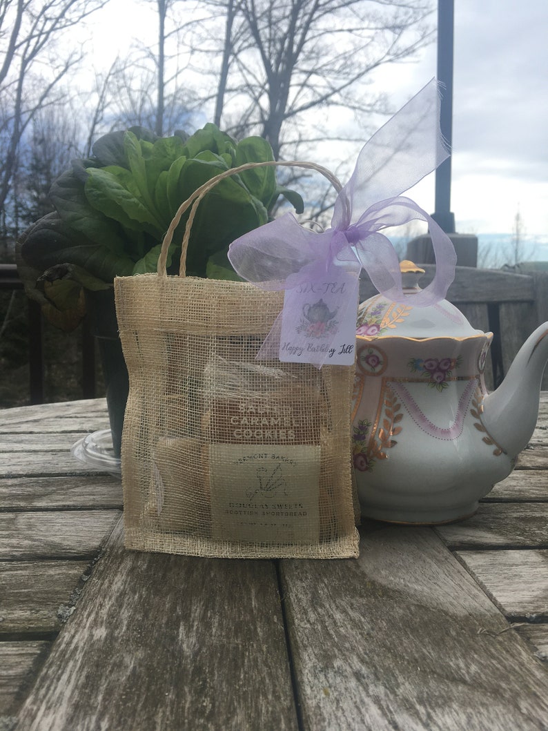 Vintage Tea Party Favor Custom Tea, Sugar & Shortbread-Wedding-Bridal Shower-Baby Shower-Belle Savon Vermont image 1