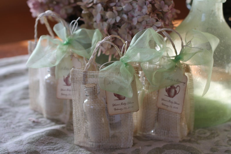 Vintage Tea Party Favor Custom Tea, Sugar & Shortbread-Wedding-Bridal Shower-Baby Shower-Belle Savon Vermont image 2