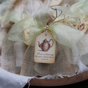 Vintage Tea Party Favor Custom Tea, Sugar & Shortbread-Wedding-Bridal Shower-Baby Shower-Belle Savon Vermont image 8