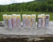All Natural Lip Balm-Favors-Gifts-Maple,Boysenberry, Chai, Pumpkin,Pomegranate-Belle Savon Vermont Il_170x135