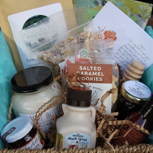Vermont Care Package Gift Basket Vermont Gourmet-Vermont Artisan Vermont Gift Vermont Maple Gift-Best of Vermont-Love from Vermont-Gift image 2