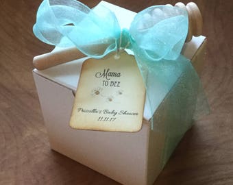 Tea Party Baby Shower - Boîte cadeau au miel Tea & VT Favor-Mariage-Douche nuptiale-Baby Shower-Belle Savon Vermont