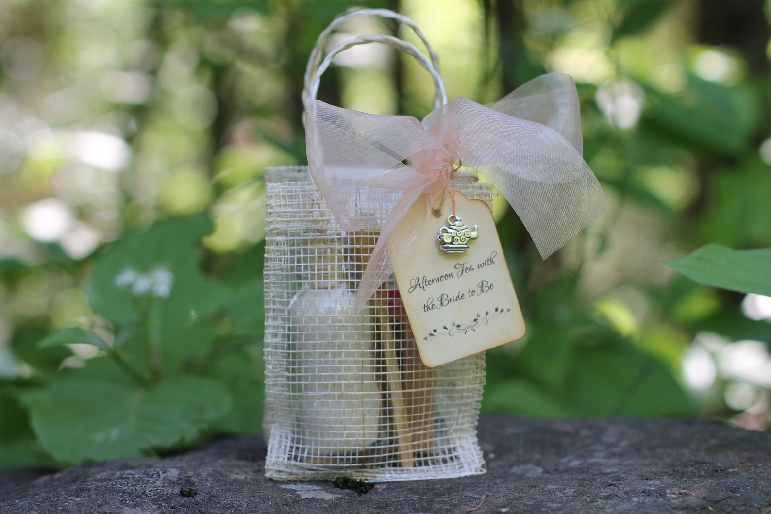 Tea Party Favor With Charm Tea Party Bridal Showertea Party Etsy