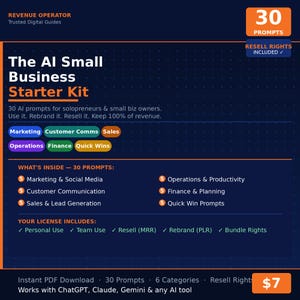 Preguntas de IA para pequeñas empresas / 30 preguntas interactivas de ChatGPT/Claude para emprendedores individuales y autónomos (descarga en PDF) imagen 7