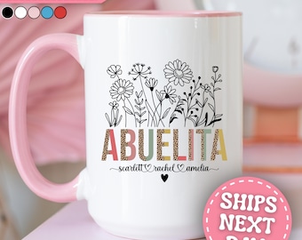 Personalized Abuelita Mug Custom Abuelita Coffee Mug Abuelita Coffee Cup Abuelita Gifts for Abuelita Cup Abuelita Mug Gift