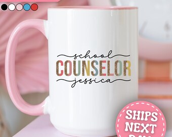 Personalized School Counselor Mug Custom School Counselor Coffee Mug School Counselor Coffee Cup School Counselor Gifts School Counselor Cup