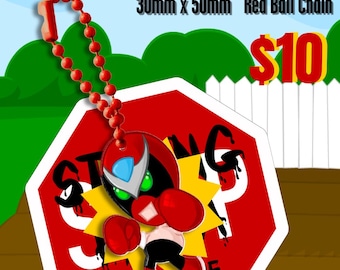 PREORDER - Strong Bad Acrylic Keychain