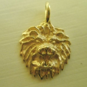 Leo Zodiac Sign 14 Karat Gold Pendant