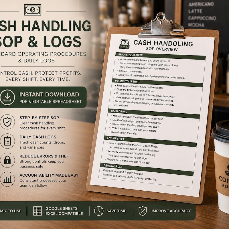 Cash Drop Form - Etsy
