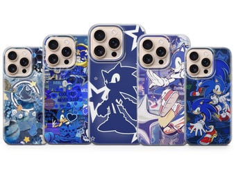 Sonic Themed Phone Case Cover for iPhone 17 Pro Max, 16e, 15, 14, 13 & Samsung S26 Ultra, S25 FE, A57, A56, Pixel 10, 9A